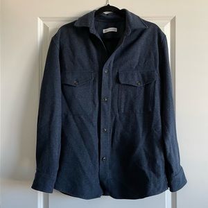 NWOT Men’s Zara Shirt Jacket Button down Navy